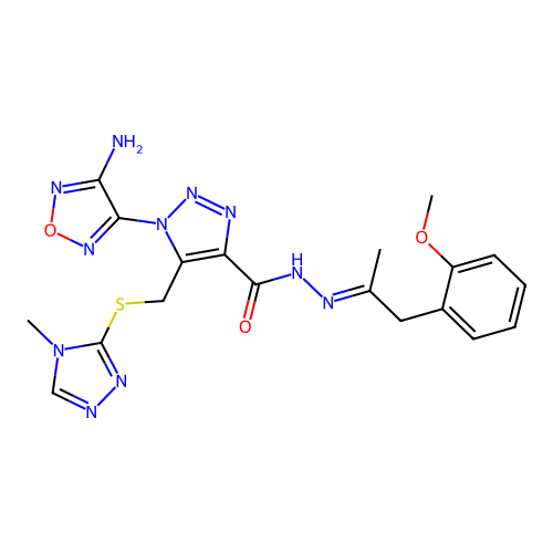 C19H21N11O3S structure