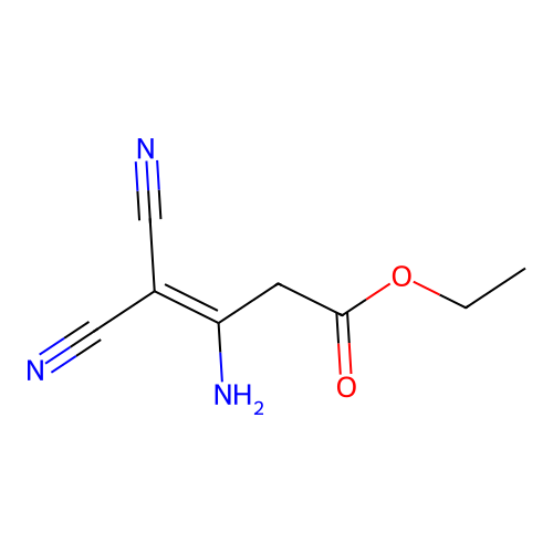 Ethyl 3-amino-4,4-dicyano-3-butenoate structure