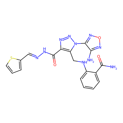 C18H16N10O3S structure