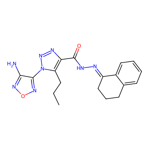 C18H20N8O2 structure