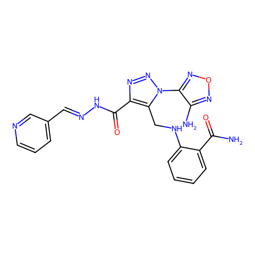 C19H17N11O3 structure