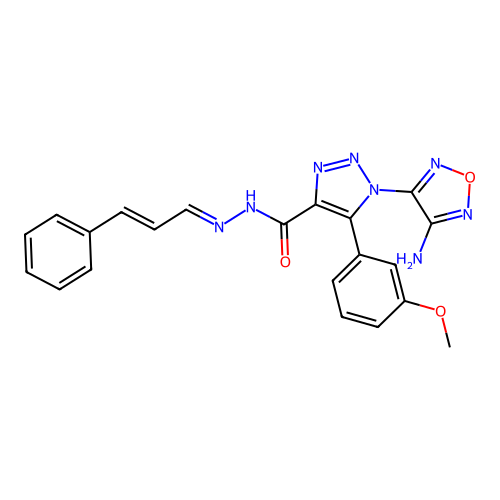 C21H18N8O3 structure