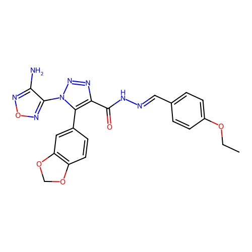 C21H18N8O5 structure