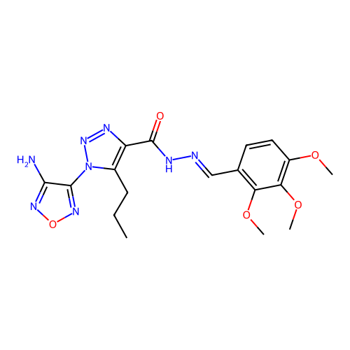 C18H22N8O5 structure