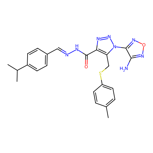 C23H24N8O2S structure