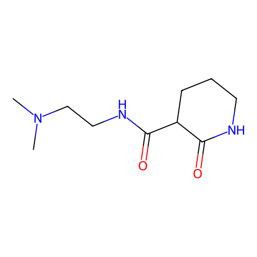 N-(2-(dimethylamino)ethyl)-2-oxopiperidine-3-carboxamide structure