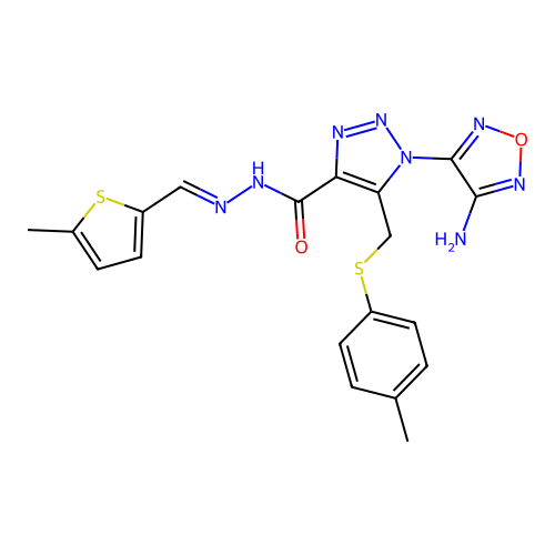 C19H18N8O2S2 structure