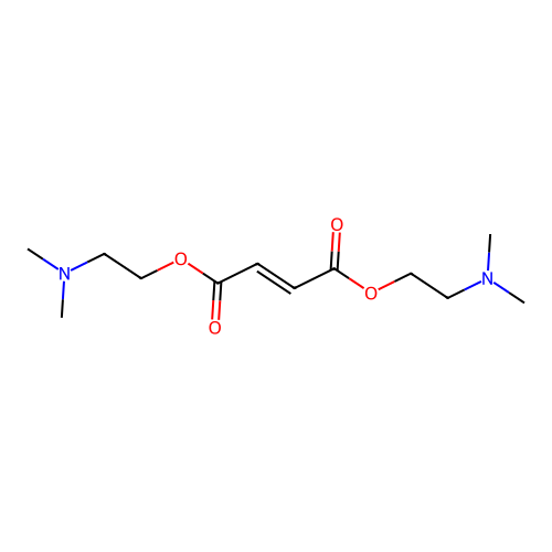 Bis[2-(dimethylamino)ethyl] but-2-enedioate structure