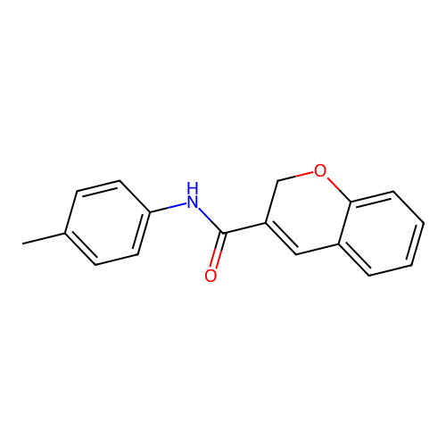 N-(4-methylphenyl)-2H-chromene-3-carboxamide structure