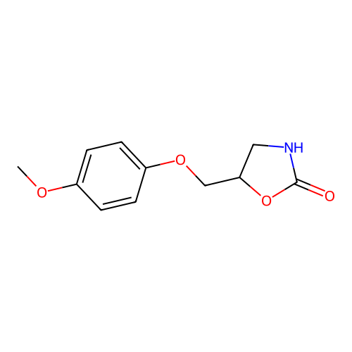 5-((4-Methoxyphenoxy)methyl)-2-oxazolidinone structure