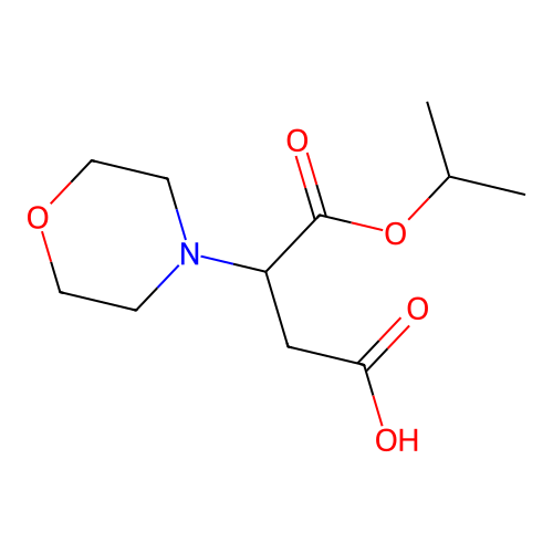 Succinic acid, 2-(morpholin-4-yl)-, 1-isopropyl ester structure