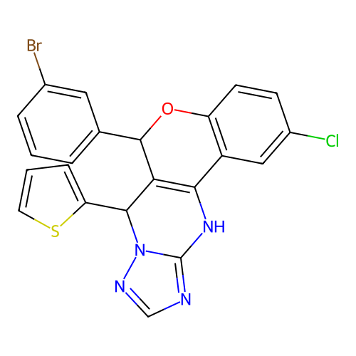 C22H14BrClN4OS structure