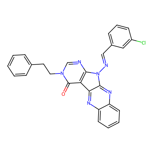 C27H19ClN6O structure