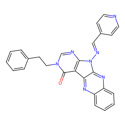 C26H19N7O structure