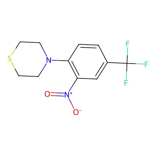 4-[2-Nitro-4-(trifluoromethyl)phenyl]thiomorpholine structure