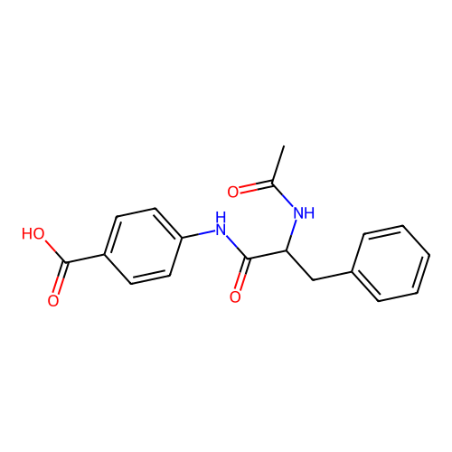 4-[(2-Acetamido-3-phenylpropanoyl)amino]benzoic acid structure