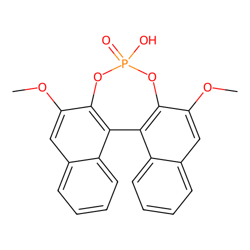 (11bS)-4-hydroxy-2,6-dimethoxydinaphtho[2,1-d:1',2'-f][1,3,2]dioxaphosphepine 4-oxide structure