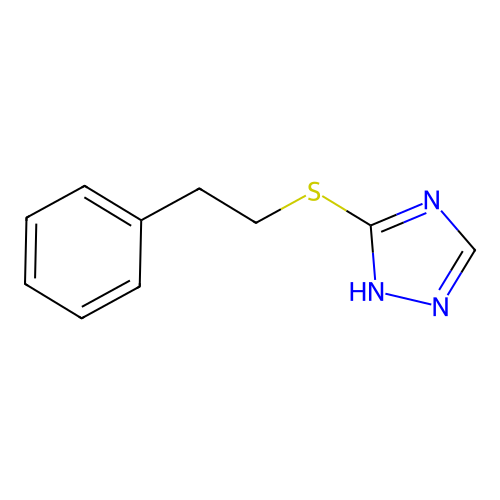 3-[(2-phenylethyl)sulfanyl]-4H-1,2,4-triazole structure