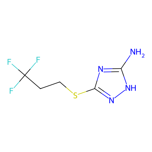 5-[(3,3,3-Trifluoropropyl)thio]-1H-1,2,4-triazol-3-amine structure