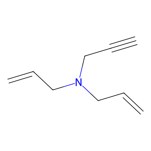 N-(2-Propynyl)-N,N-di(2-propenyl)amine structure