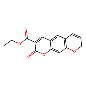 3-Carbethoxypyranocoumarin structure