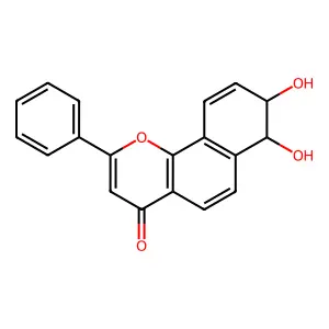 alpha-Naphthoflavone-7,8-dihydrodiol structure