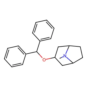8-Azabicyclo[3.2.1]octane,3-(diphenylmethoxy)-8-methyl-, (3-endo)- structure