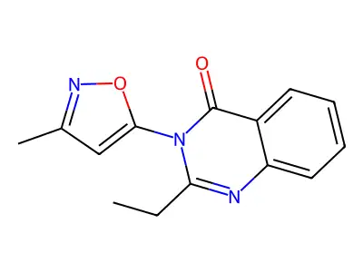 4(3H)-Quinazolinone, 2-ethyl-3-(3-methyl-5-isoxazolyl)- structure