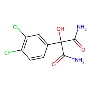 Propanediamide, 2-(3,4-dichlorophenyl)-2-hydroxy- structure