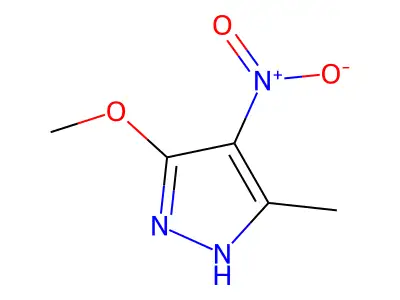 3-methoxy-5-methyl-4-nitro-1H-pyrazole structure
