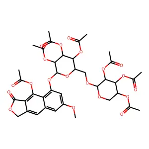 6-Methoxysorinin heptaacetate structure