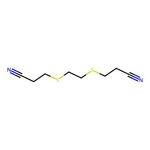 3,3'-(亚乙基二硫代)二丙腈 structure