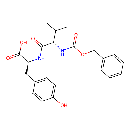 Z-Val-tyr-OH structure