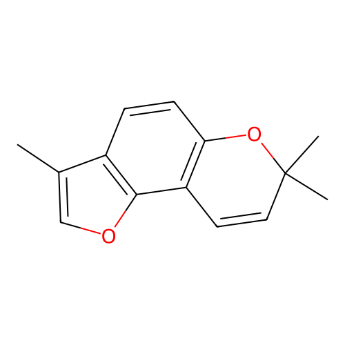 3,7,7-Trimethylfuro[2,3-f]chromene structure