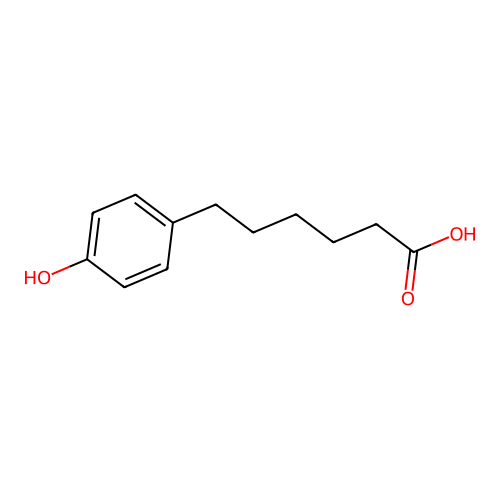 6-(4-Hydroxyphenyl)hexanoic acid structure