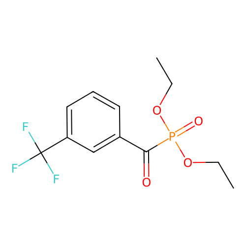 Diethyl [3-(trifluoromethyl)benzoyl]phosphonate structure