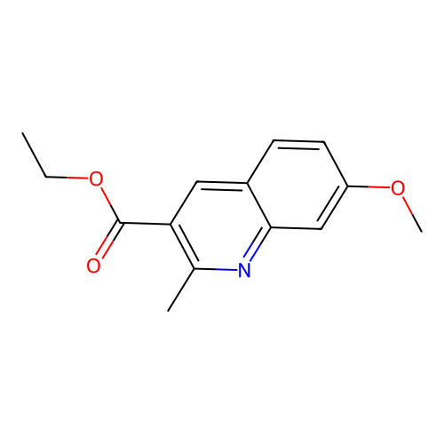 Ethyl 7-methoxy-2-methylquinoline-3-carboxylate structure