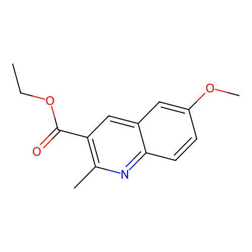 Ethyl 6-methoxy-2-methylquinoline-3-carboxylate structure