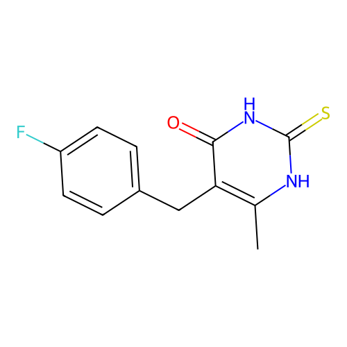 5-(4-Fluorobenzyl)-2-mercapto-6-methylpyrimidin-4-ol structure