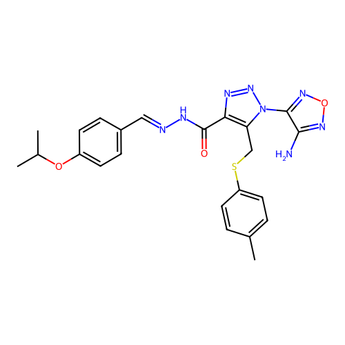 C23H24N8O3S structure