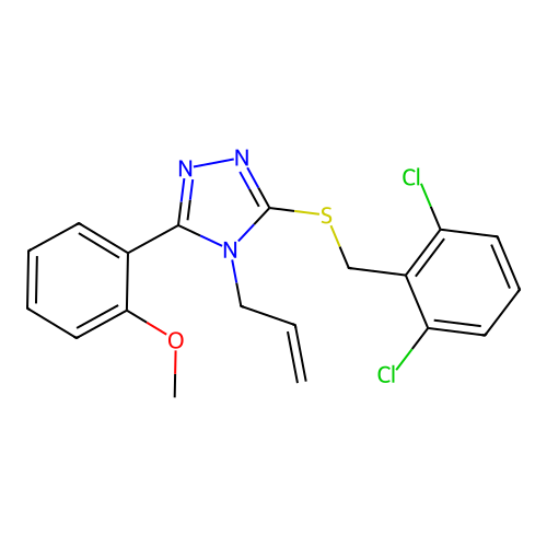 C19H17Cl2N3OS structure