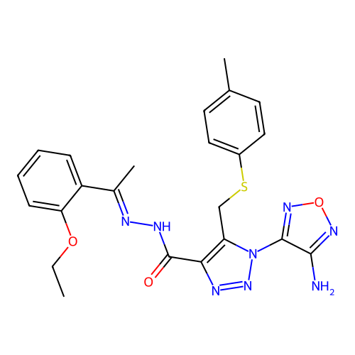 C23H24N8O3S structure