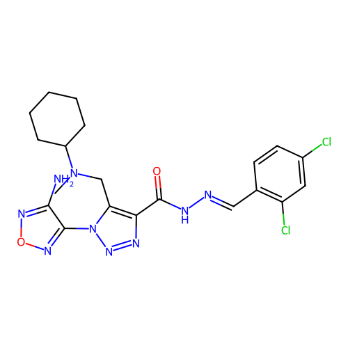 C20H23Cl2N9O2 structure