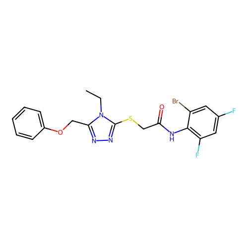 C19H17BrF2N4O2S structure