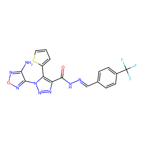 C17H11F3N8O2S structure
