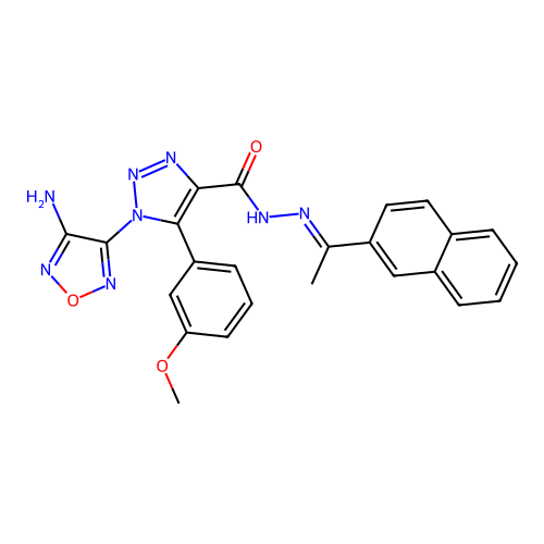 C24H20N8O3 structure