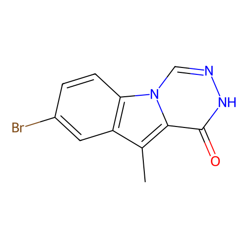 8-Bromo-10-methyl[1,2,4]triazino[4,5-a]indol-1-ol structure