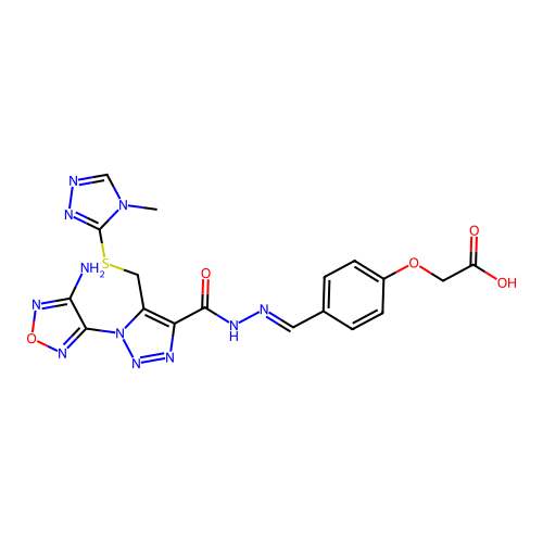 C18H17N11O5S structure
