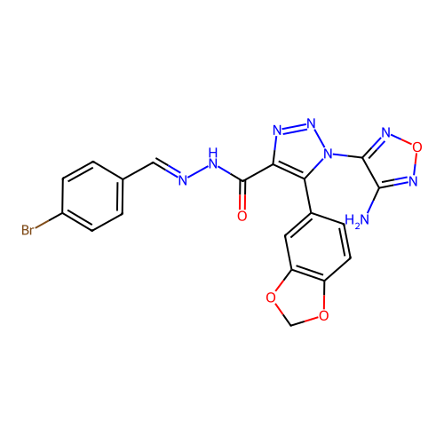 C19H13BrN8O4 structure