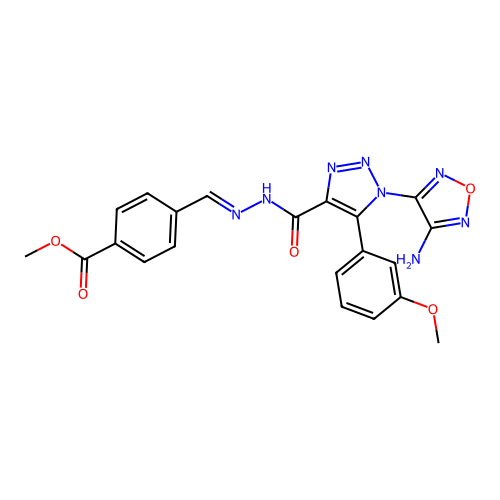C21H18N8O5 structure